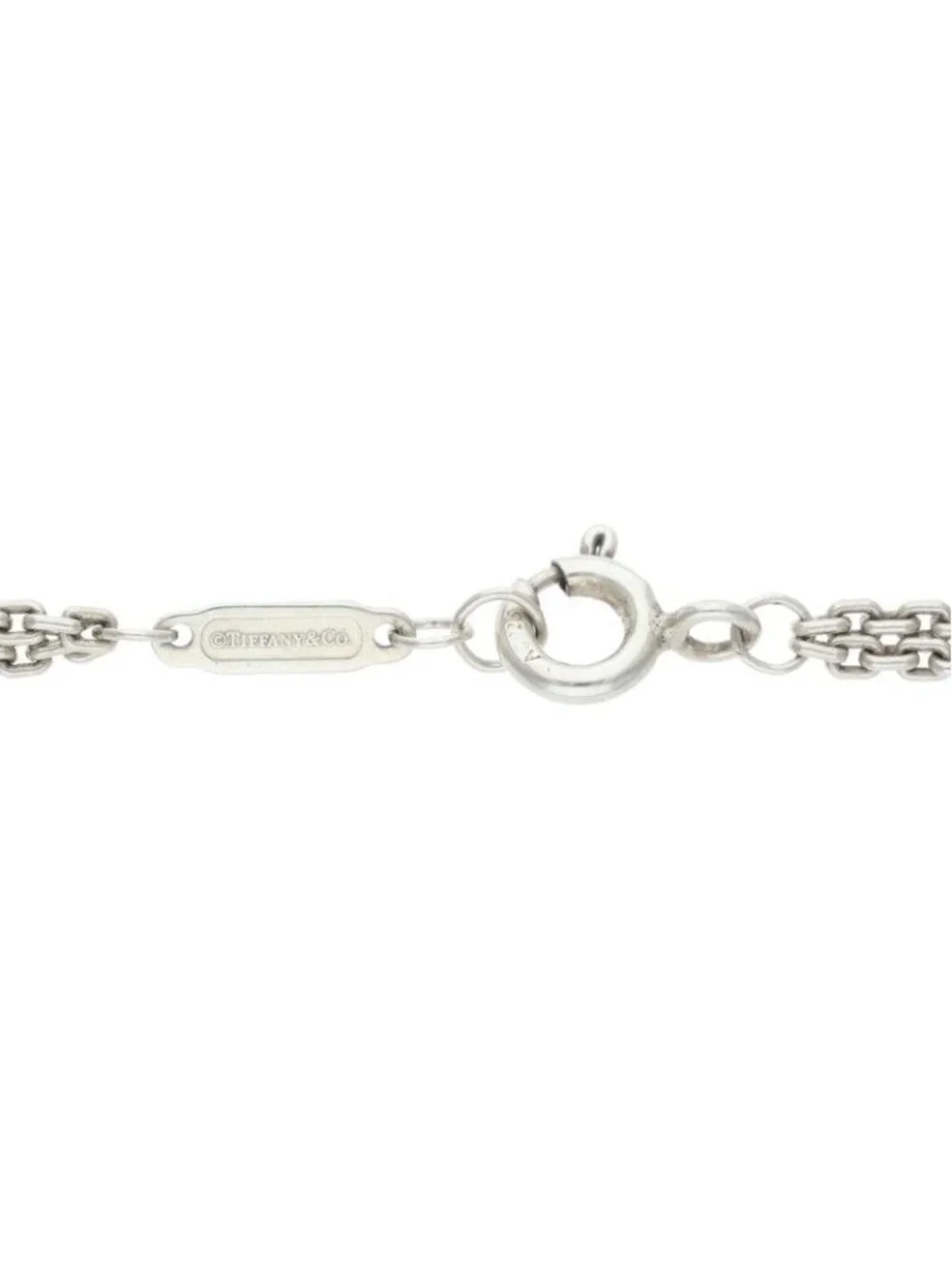Tiffany & Co Double Link Chain Silver Necklace